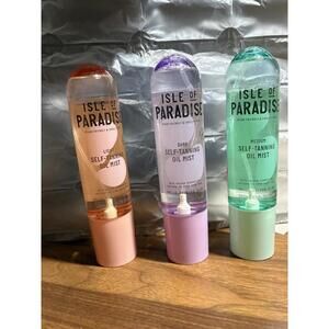 3 Isle of Paradise COMBO SELF TANNING OIL MIST Light Medium Dark